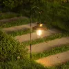 Обновить висящий фонарь солнечного света с пастырным крюком металлической водонепроницаемой для дорожного сада на открытом воздухе