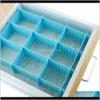 Boxen Bins Housekeeping Organisation Home Garden Drop Lieferung 2021 Kunststoff Der Diy Divider Haushalt Aufbewahrungsbox Unterwäsche Socken Sortierung G