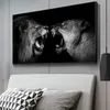 Africain Lion Lion Leopard Animaux Face sur toile PEINTURES MUR ARTS ARTES ANTES ET IMPRESSIONNES ANIMAUX LIONS INSTRATIONS PICONS POUR LIVE ROOM8322074