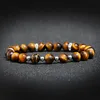 Hommes Naturel À La Main En Bois Vintage Bracelets 8mm Perle De Prière Femmes En Bois Yoga Bijoux Homme Bracelet Élastique