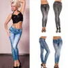 QNPQYX Damen Weiche Strumpfhosen Leggings Frau Jeans Denim Nahtlose Leggings Skinny Sexy Hosen Schlanke Stretchhose Unten LJJA3132