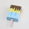 Gift Wrap 50pcs Ice Cream Shape Candy Boxes Baby Shower Birthday Sweets Printed Drawer Box Bags For Kids Party Favor Decor