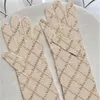 Vintage Letter Embroidered Sleeves Gloves Black Beige Tulle Long Sleeve Bridal Mittens Summer Charming Breathable Womens Gloves 4 6410771