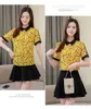 Blusas Verano Mujer Blouses Woman Mulher Elegantes Chemisier Femme Peter Pan Collar Print Chiffon Blouse 4780 50 210427