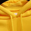 Zuolunouba Winter Casual Fleece 여성용 후드 스웨터 긴 소매 노란색 소녀 풀오버 느슨한 후드 여성 두꺼운 코트 210930