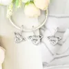 Fit Pandora Charm Bracelet European Wings of Angels Spacer Dangle Silver Crystal Charms Beads DIY Snake Chain For Women Pendant & Necklace Jewelry