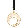 Yoga Natural Stone Crystal Chakra Tree of Life Halsband Fashion Jewelry Amethyst Clear Quartz Lapis Pendants Gemstone Halsband Will and Sandy