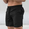 New Mens Quick Dry Shorts Calf-Length Gyms Fitness Bodybuilding Joggers Workout Brand Sporting Short Pants Sportswear Sweatpants 210421