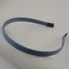 10 -stcs 10 mm denim blauwe stof bedekte metalen hoofdbanden zoom randen gewone banden voor doe -het -zelf sieraden haarhoop208u