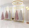 Свадебное платье стойку Высококачественные стойки Стеллажи коммерческой мебели для пола Шкаф-студия Cheongsam Платья и магазин одежды