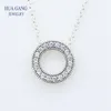 Kettingen 100% 925 Sterling Zilver Liefhebbende Harten van Ketting Geschikte Gift Sleutelbeen Ketting Vrouw Dag Huwelijk Juwelen1