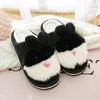 Slippers Women Winter Warm Indoor Cotton Shoes For Girls Non Slip Soft Funny Cartoon Furry Thick