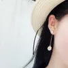 韓国のデイジーフラワー女性のための小さな新鮮な長いイヤリングファッションジュエリーラグジュアリーダングルシャンデリア