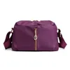 Robust nylon axelväska för kvinnor ledig bekväm crossbody-väska Rosa Svart lila handväska MOM-väskor