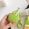 3d schattig mooie cartoon fruitdier voor appel airpods case 2 3 pro oortelefoonlader box bescherming cover hoofdtelefoon accessoires8851523