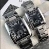 Fashion Men's Watch Wath Watch Stainless Steel Square Sub-Dial Men's Watch Top Brand Relogio Feminino Contrabling Quartz