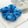 large intestine Women Silk Floral Scrunchie Elastic Hair Bands Girls Headwear Rubber Hair Ties Ponytail Holder