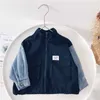 Barnkläder Boy Jacket Spring Autumn Clothing 2021 Ny mitt- och små barns barn Koreansk stil av overallen H0909