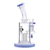 ロイヤルダッビットオイルリグ6アームツリーアタッチボトムウォーターパイプHookahs 7 ''フェナレ14.5mmリサイクルャPERC Quartz Banger Glass Bong