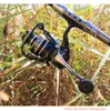 Full Metal Deniz Fishing Reel Besleyici Sazan Balıkçılık Dönen Makara Balıkçılığı Bobin Moulinet Sönen Makaralar 8kg Max Drag 1000-7000265D