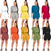 Femmes marque Survêtements vêtements d'été en cours d'exécution élégant lettre sweat shorts sportswear pull à capuche crop top leggings tenues vêtements d'extérieur body 04524