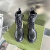 2021 Designer clássico Presbyópico Botas curtas Martinboots 100% genuíno fivela mágica fivela não deslizamento inverno boos 35-40