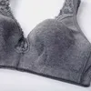 Reggiseno senza ferretto in cotone con copertura totale in pizzo Plus Taglia 36-48 B C D DD E 210623