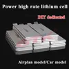 10 pcs células de lítio de alta taxa 3.7V 3500 mAH-5200mAh 25-50C para 4s 5s 6s DIY RC Airplan Model / Modelo de Carro Bateria