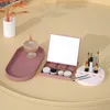 Desktop Dressing Makeup Organization Lipstick Storage Portable Box Kobiety Biżuteria Organizator Bines