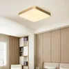간단한 구리 천장 램프 직사각형 초대형 LED 거실 침실 통로 발코니 램프 조명