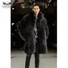 real fur coats men