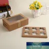 10ピース6キャビティカップケーキボックスとクリアウィンドウマフィンボックスコンテナケーキホルダーカップケーキ包装箱デザート工場価格専門家設計品質