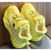 Boys Sport Shoes Sneakers Fur Winter Girls Tennis Shoes Kids Footwear Toddler Bright Green Chaussure Zapato Casual SandQBaby New 210329