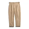 Maden élastique Vintage pantalon hommes combinaison Cargo travail pantalon décontracté salopette satin classique Stright pantalon bas 210616