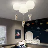 Moderne LED-Deckenpendelleuchte für Kinderzimmer, Kinderzimmer, Schlafzimmer, kreative Astronauten-Luftballons, Hängeleuchte, Foyer-Deko-Leuchte