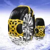 AUMOHALL 6 pièces pneus TPU chaînes à neige chaînes antidérapantes universelles pour voiture camion hors route 206I