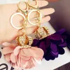 10Pieces/Lot New Rhinestones Crown petals Pendants metal Key Chain Women Fashion Car Key Ring Bag Charms Accessories Party Gift Jewelry