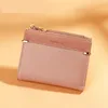 Kort myntväska mode kvinna korthållare liten damer plånbok kvinnlig hasp minikoppling för tjej