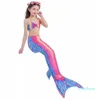 Nature Star Bambini Costumi da bagno per bambini Sirena Tail Costume da bagno per ragazze Mare-Sirena Mermaid Principessa Costume Bikini Set Piscina Beach Bathing Suits Bambini 3-10