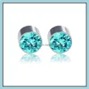 Brincos de orelha brincos jóias BK de aço inoxidável saúde magnético clipe para homens mulheres cristal hipoalergênico sem furo perfurado