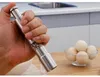 NEWMills Stainless steel grinder thumb push salt pepper grinding portable manual peppesrs machine spice sauce kitchen tool RRB11611