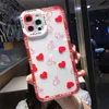 Soft love Transparent heart Phone cases for iPhone 11 12 13 Pro Max XS X XR 7 8 Plus SE shock resistant cover case