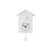 Nordic Style Wall Clock Time Signal Telling Hängande Dekoration Utan Batteri Vit Klockor