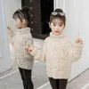 Automne hiver vêtements pour enfants filles pulls tricotés col haut épaissir chaud pour fille enfants pulls 2-12 ans 211104