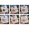 4PCS Korea Kristall Pins Frauen Legierung Geometrische Schmetterling Strass Clips Haar Schmuck Zubehör