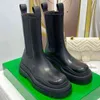 럭셔리 브랜드 마틴 부츠 두꺼운 하단 진짜 가죽 발목 부츠 여성 라운드 발가락 짧은 Botas 활주로 디자인 플랫폼 신발 H1115