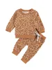 Наборы одежды, рожденные младенческие девочка одежда 2 штуки набор осень с длинным рукавом маленькая ромашка цветочные печатные толстые топы брюки наряды 0-2Y