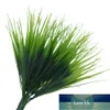 1個の緑の草人工植物プラスチック花世帯のウェディング春の夏のリビングルームの装飾