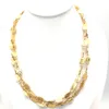 Wholesale jóias fazendo diy 18k colares de gol cadeias pendentes selo ato em seu próprio 70cm 80cm 90cm