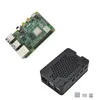 Para Raspberry Pi 4 Modelo B 4G Ram ABS Caso com Silver Heatsinks Suporte 2.4 / 5.0 GHz WiFi Bluetooth RPI DIY Kit Laptop Cooling Pads